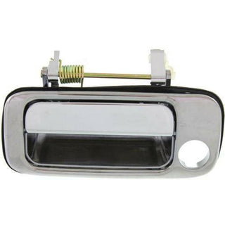 1991-1997 Toyota Land Cruiser Front Door Handle LH, Outside, Zinc Chrome, Metal.
