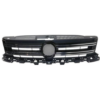 2012-2016 Volkswagen Tiguan Grille, Textured, With Chrome Molding - Classic 2 Current Fabrication