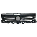 2012-2016 Volkswagen Tiguan Grille, Textured, With Chrome Molding.