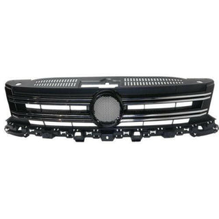 2012-2016 Volkswagen Tiguan Grille, Textured, With Chrome Molding.