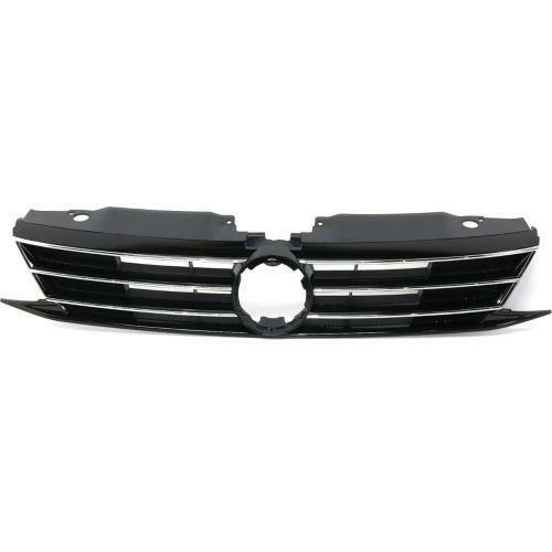 2015-2016 Volkswagen Jetta Grille, Textured, w/Chrome Molding, Sedan.