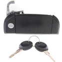 1992-2003 Volkswagen Eurovan Front Door Handle RH, Zinc Smooth, Metal, w/Key Set.