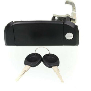 1992-2003 Volkswagen Eurovan Front Door Handle LH, Zinc Smooth, Metal, w/Key Set.