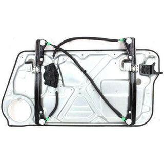 1998-2010 Volkswagen Beetle Front Window Regulator LH, Power, w/o Motor, W/Panel.