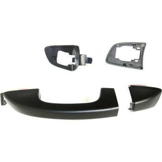 2010-2014 Volkswagen GTI Rear Door Handle LH, Primed Black, Handle+cover.