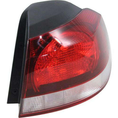 2010-2014 Volkswagen GTI Tail Lamp RH, Outer, Lens/Housing, W/o Led Lamps.