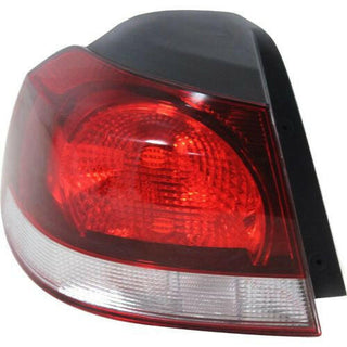 2010-2014 Volkswagen Golf Tail Lamp LH, Outer, Lens/Housing, W/o Led Lamps.