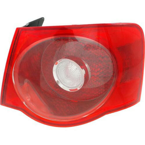 2005-2007 Volkswagen Jetta Tail Lamp RH, Outer, Assembly, Red Lens, Sedan.