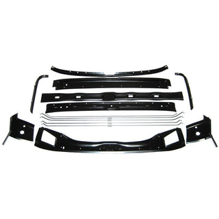 1967-1968 Chevy Camaro Roof Panel Brace Kit, 14 Piece.