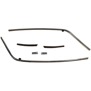 1970-1981 GM F-BODY Hardtop Roof Rail Inner Weatherstrip Metal Channel Set.