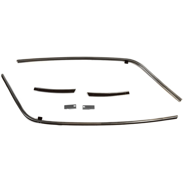 1970-1981 GM F-BODY Hardtop Roof Rail Inner Weatherstrip Metal Channel Set.