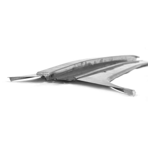 1982-1992 Chevy Camaro/Pontiac Firebird T-TOP CENTER RAIL WITH RIDGE (STAINLESS STEEL).