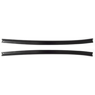 1978-1988 GM G Body  T-Top Front Weatherstrip Retainer Stainless Steel With Black Paint (Pair) - Classic 2 Current Fabrication