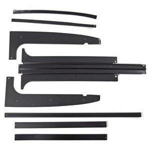 1978-1988 GM G BODY T-TOP KIT, 8 PCS, (STAINLESS STEEL WITH BLACK PAINT.