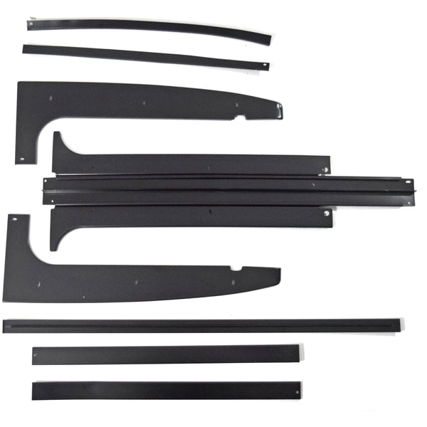 19781988 GM G BODY TTOP KIT, 8 PCS, (STAINLESS STEEL WITH BLACK PAIN