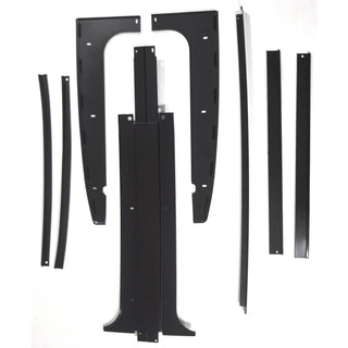 1978-1988 GM G BODY T-TOP KIT, 8 PCS, (STAINLESS STEEL WITH BLACK PAINT - Classic 2 Current Fabrication