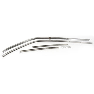 1966-1967 Chevy Chevelle Roof Rail Weather Strip Channel Set.