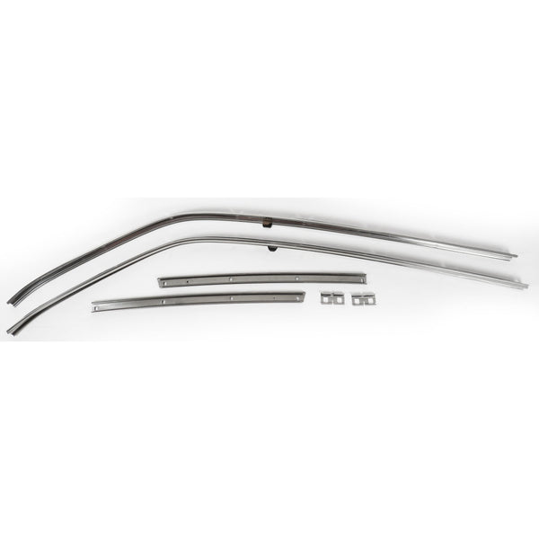 1966-1967 Chevy Chevelle Roof Rail Weather Strip Channel Set.