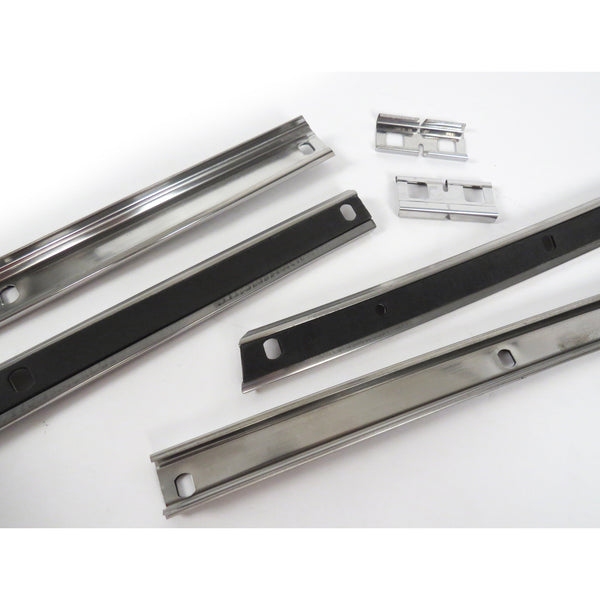 1966-1967 Chevy Chevelle Roof Rail Weather Strip Channel Set.
