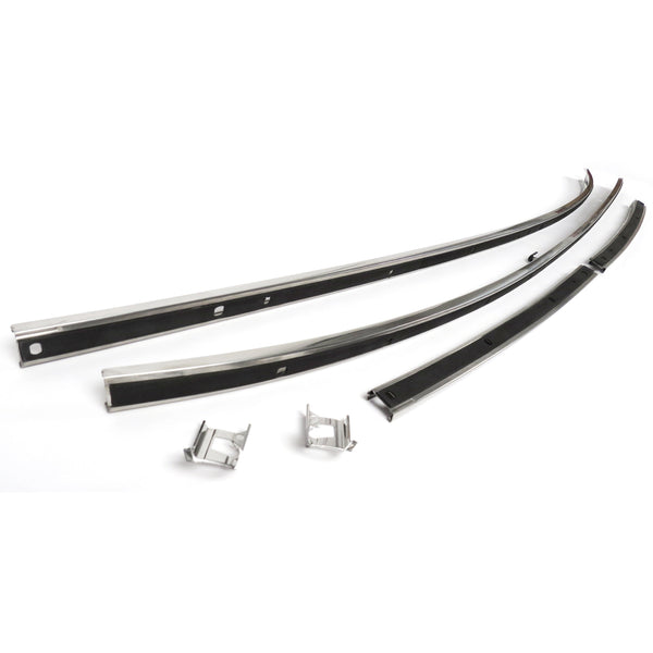 1968 Chevy Chevelle Roof Rail Inner Weather Strip Channel Set - Classic 2 Current Fabrication
