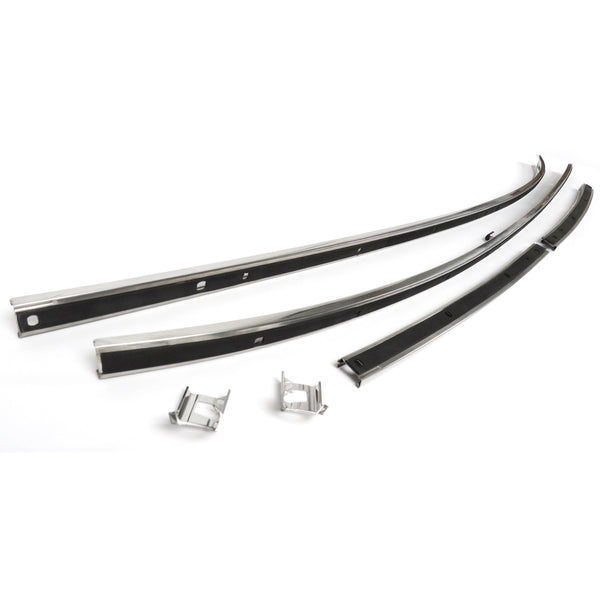 1968 Chevy Chevelle Roof Rail Inner Weather Strip Channel Set.