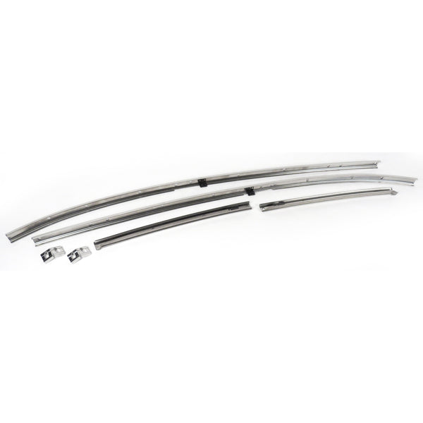 1969 Chevy Chevelle Roof Rail Weather Strip Channel Set.