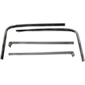 1966-1967 GM A BODY 2 Door Rear Window Reveal Molding 4 Piece Set.