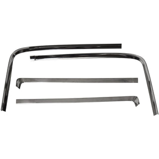 1966-1967 GM A BODY 2 Door Rear Window Reveal Molding 4 Piece Set.