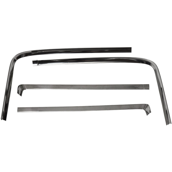 1966-1967 GM A BODY 2 Door Rear Window Reveal Molding 4 Piece Set.