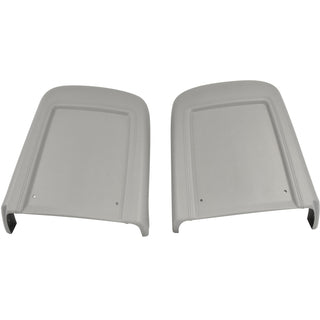 1967 FORD MUSTANG DELUXE/SHELBY BUCKET SEAT BACK PANEL PAIR (GREY) - Classic 2 Current Fabrication