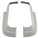 1967 FORD MUSTANG DELUXE/SHELBY BUCKET SEAT LOWER SIDE PLASTIC TRIMS PAIR (GREY) - Classic 2 Current Fabrication