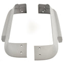 1967 FORD MUSTANG DELUXE/SHELBY BUCKET SEAT LOWER SIDE PLASTIC TRIMS PAIR (GREY).