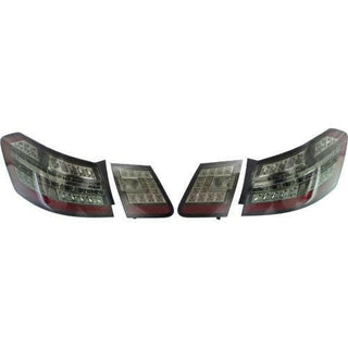 2010-2013 Mercedes-Benz E-Class Led Clear Tail Lamp, Set, W/back Up Lamp, Sedan.