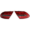 2012-2013 Mercedes-Benz C-Class Led Clear Tail Lamp, Set, Smoked Lens.