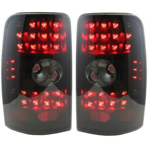 2000-2006 Chevy Tahoe Led Clear Tail Lamp, Assy, Set, Inter., Smoke Lens.