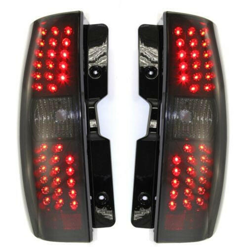 2007-2013 Chevy Suburban Led Clear Tail Lamp, Assy, Set, /smoke Lens.