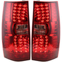 2007-2013 Chevy Tahoe Led Clear Tail Lamp, Set/red Lens, Exc Hybrid - Classic 2 Current Fabrication
