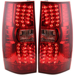 2007-2013 Chevy Tahoe Led Clear Tail Lamp, Set/red Lens, Exc Hybrid - Classic 2 Current Fabrication