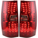 2007-2013 Chevy Suburban Led Clear Tail Lamp, Assy, Set/red Lens.