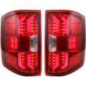 2014-2016 Chevy Silverado Pickup Tail Lamp RH & LH, Led, Red Lens.