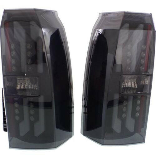 2015-2016 Chevy Tahoe Led Clear Tail Lamp, Set, Interior, Smoked Lens.