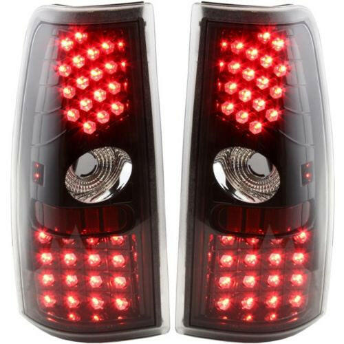 1999-2006 Chevy Silverado Led Clear Tail Lamp, Set, Gloss /clear Lens.