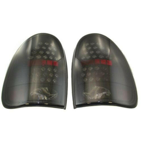 1998-2003 Dodge Durango Led Clear Tail Lamp, Assy, Set, Black/smoke Lens.