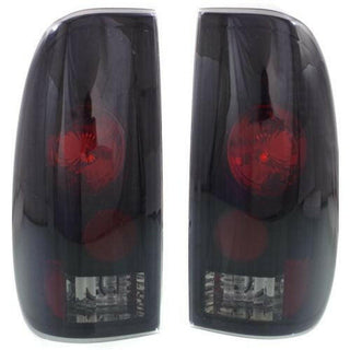 1997-2007 Ford F-150 Tail Lamp, Blk Intr, Smoke Lens, Styleside.