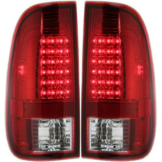 1997-2007 Ford F-250 Led Clear Tail Lamp, Lens/Housing, Set, Clear/red Lens - Classic 2 Current Fabrication