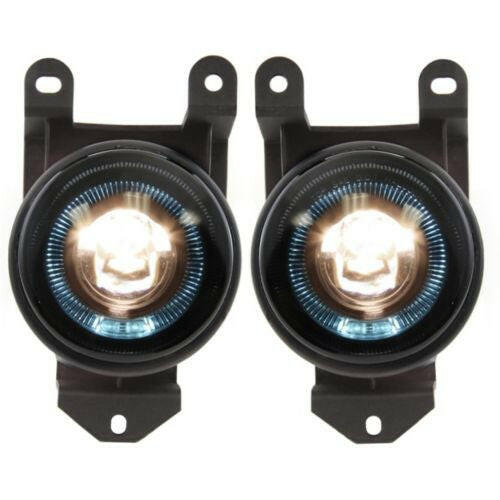 1996-1999 Pontiac Bonneville Fog Lamp, Set, Halo Projector Type, Smoke Lens.