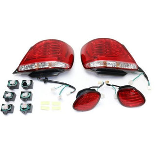 1998-2005 Lexus GS300 Led Clear Tail Lamp, Lens/Housing, Set, Clear/red Lens - Classic 2 Current Fabrication