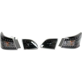 2013-2015 Nissan Sentra Led Clear Tail Lamp, Set, W/back Up, Interior.
