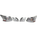 2013-2015 Nissan Sentra Led Clear Tail Lamp, Set, W/Back Up Lamp Int..