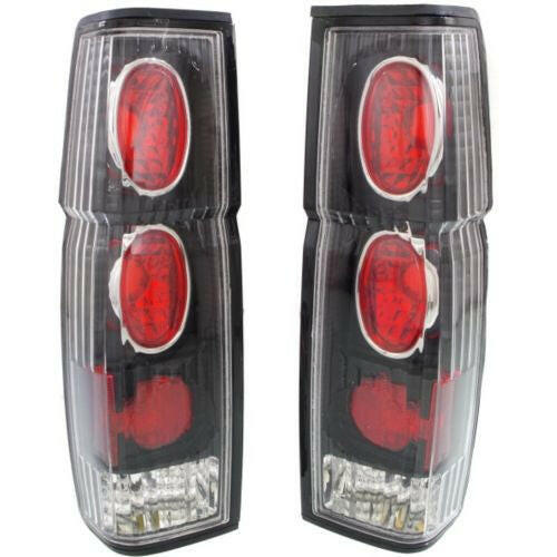 1986-1994 Nissan D21 Clear Tail Lamp RH & LH, Lens & Housing, Clear Lens.